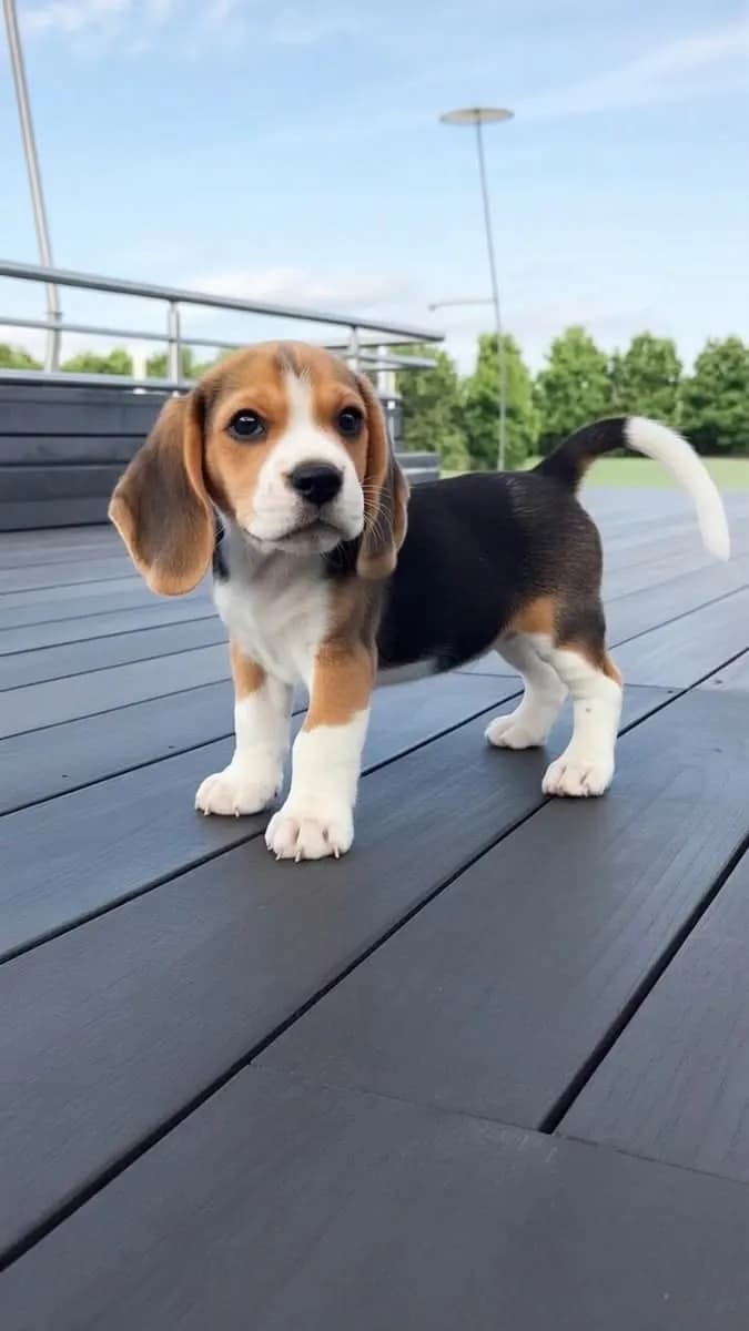 Perro de raza Beagle.