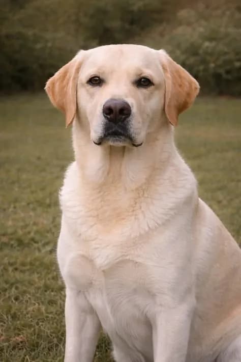 Perro de raza Labrador Retriever.
