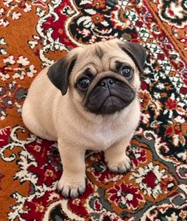 Perro de raza Pug.
