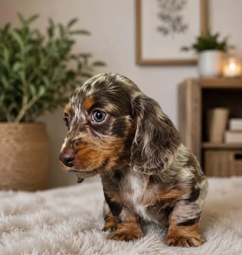 Perro de raza Teckel.