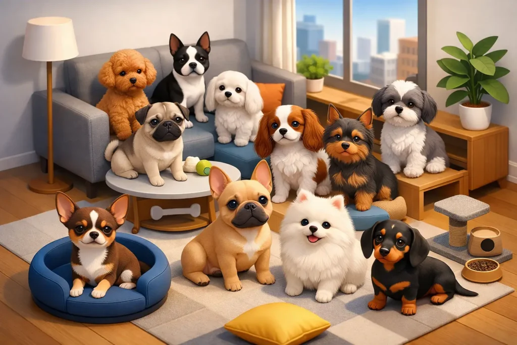 10 razas de perros para apartamento pequeño