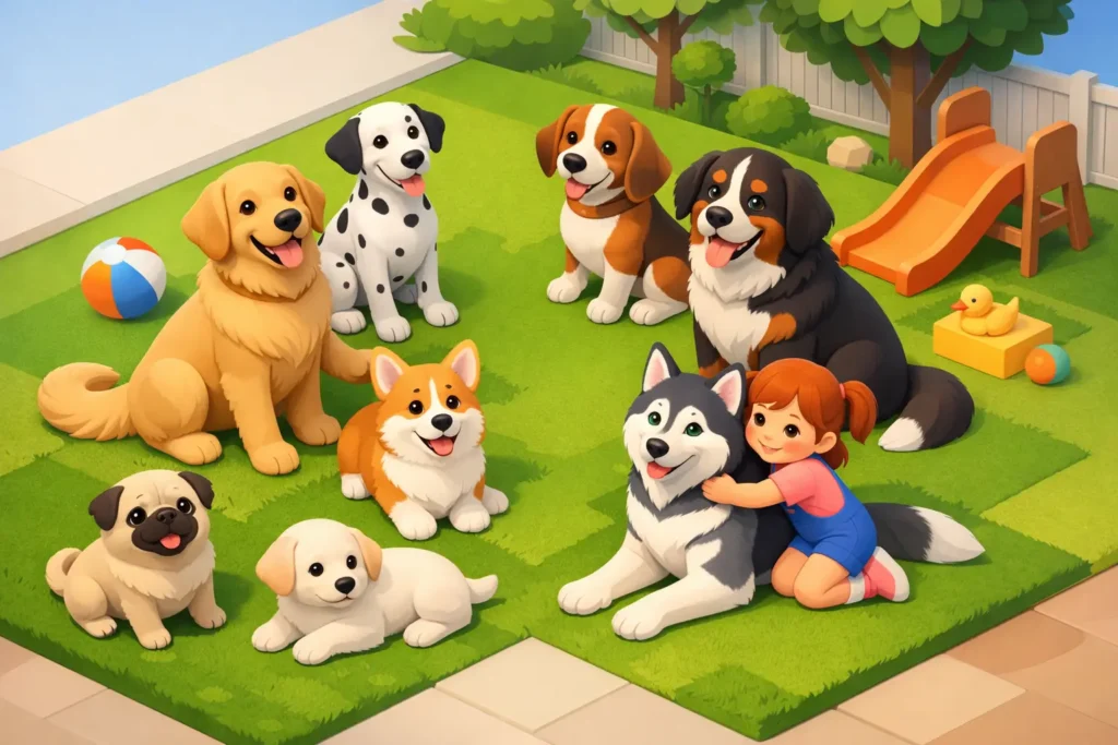 8 perros de raza buenos con niños para familias