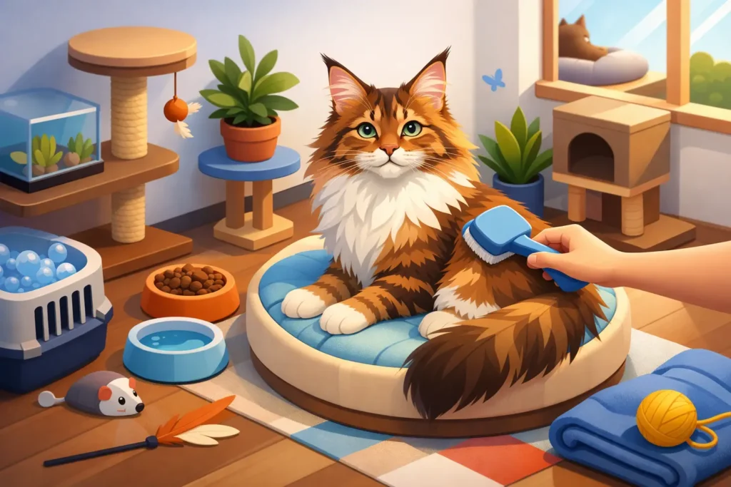 Cuidados Maine Coon para una vida feliz