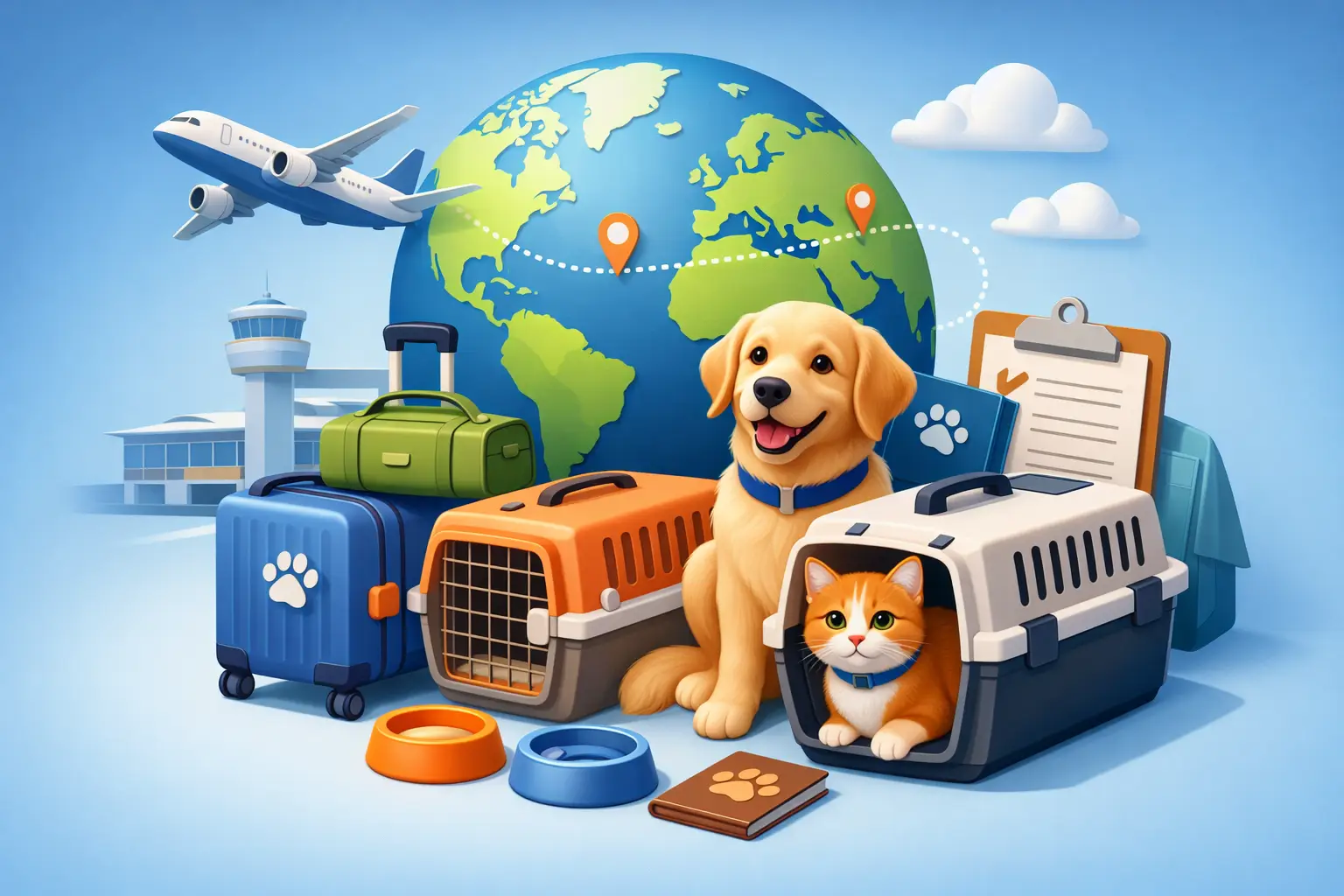 Traslado internacional mascotas: cómo cuidar su viaje