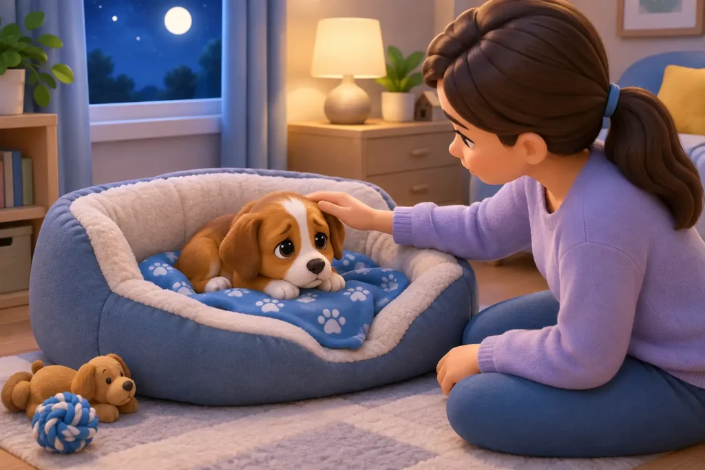¿Tu cachorro llora de noche? Qué hacer en casa