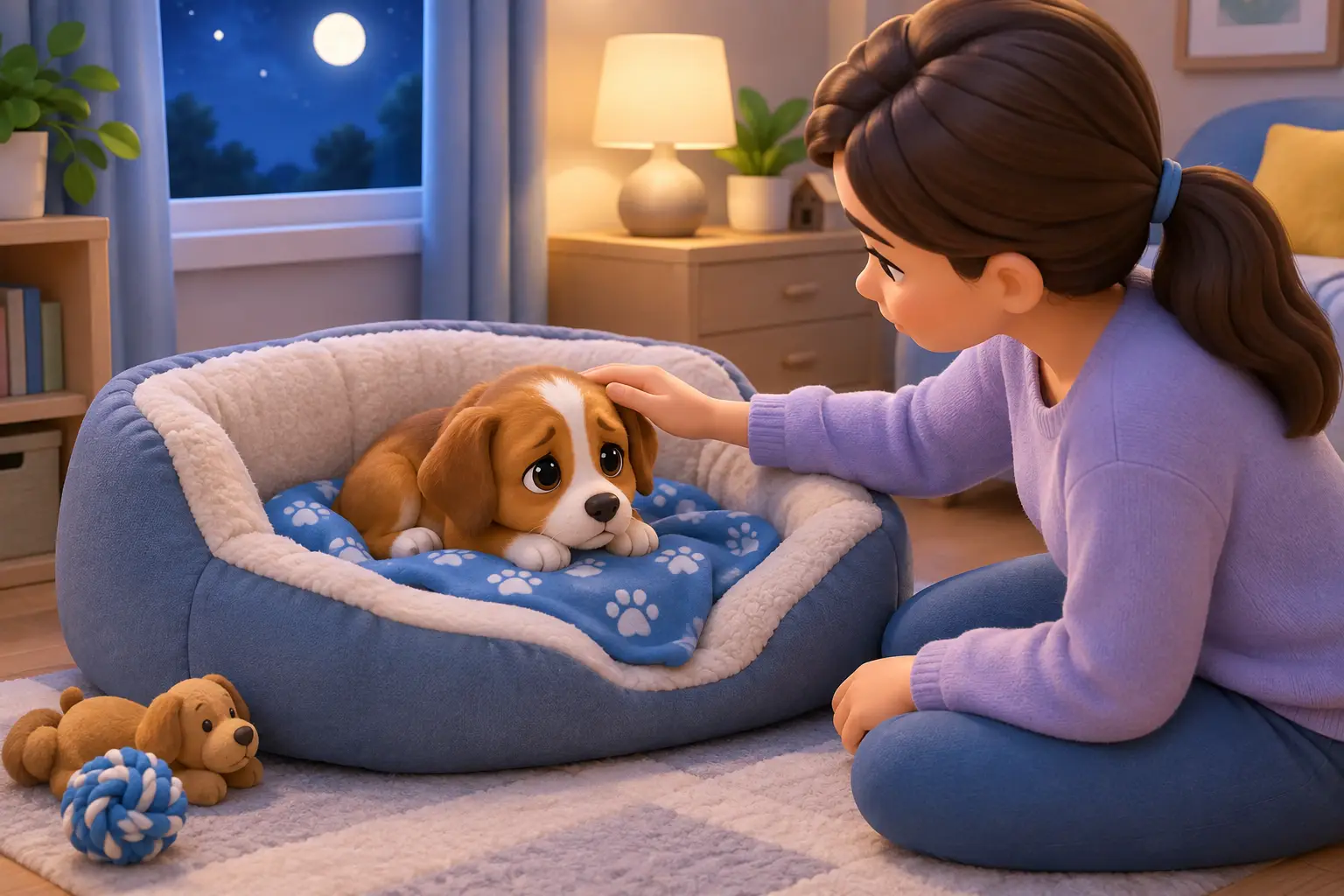¿Tu cachorro llora de noche? Qué hacer en casa